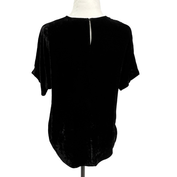MADEWELL Black Velvet Flutter Sleeve Top Size S - Picture 5 of 9